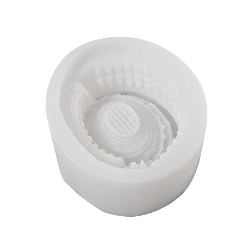 Famous Building Casting Die Detailed Multifunctional Soft Silicone Stencil For Chocolate Soap Candle Wax DIY Craft