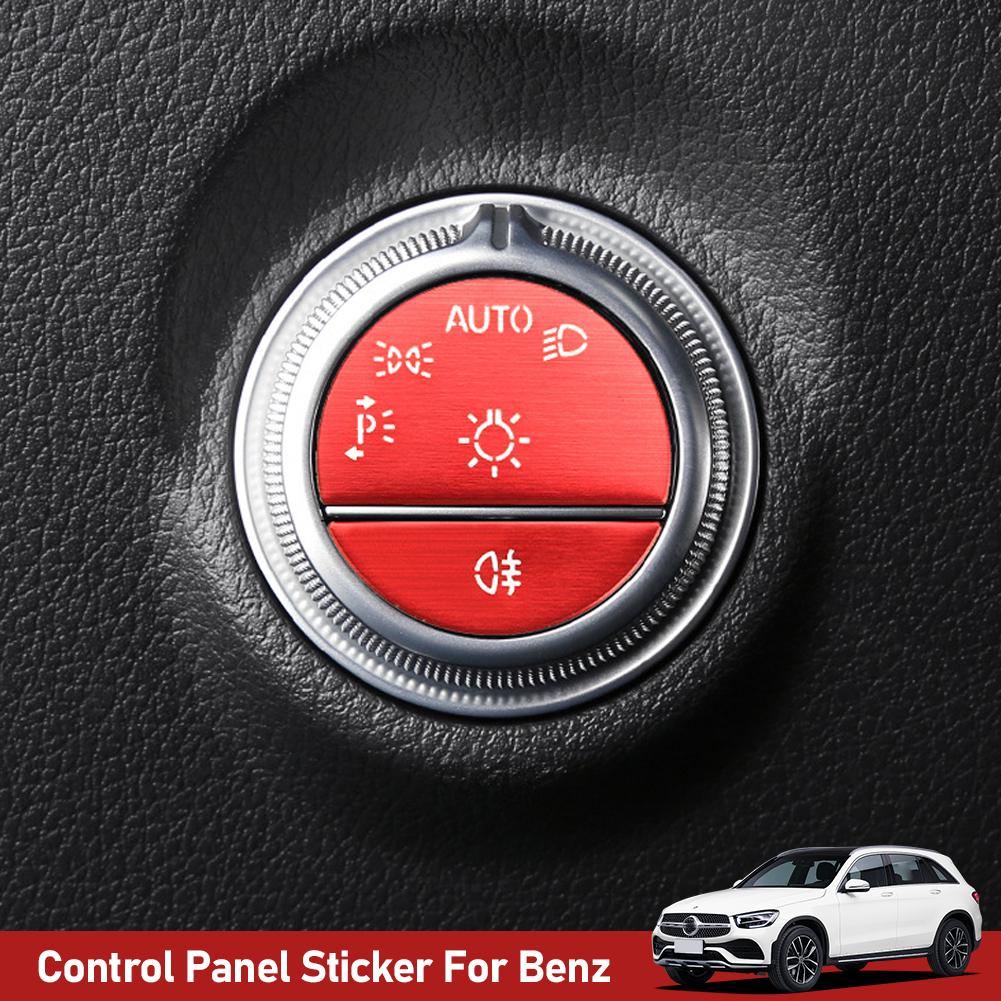 For Mercedes Benz C GLC W206 X254 W214 2024 Bildørlås Bryter Knapp Klistremerke Paljetter Dekorasjon Deksel Trim