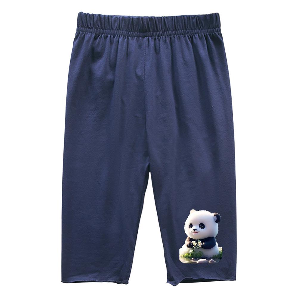 Girls Cropped Summer Casual Pants: 2026 New Stylish Elastic Waist for Baby Girls Outerwear.