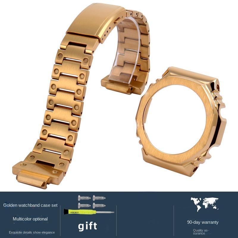 Horlogetoebehoren Voor Casio G-SHOCK GA-2100 Roestvrijstalen Band metalen Behuizing Ringen GA2100 GA2110 GA-B2100 Aangepast heren Horlogeband