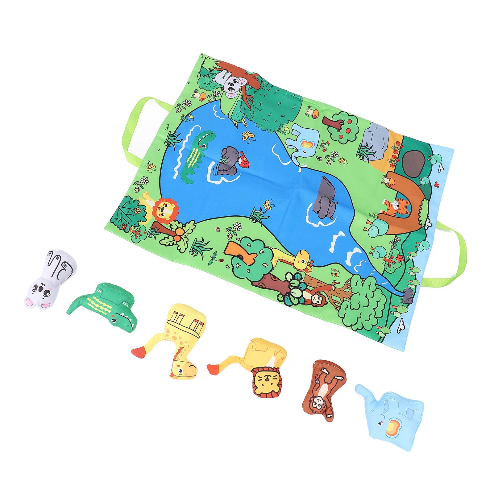 

Сенсорный игровой набор Изучение цветов Игра на захват Игровой коврик с животными Игрушка для раннего развития для детей 1-3 лет