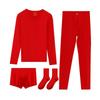 Hongdou Red Lucky Year Thermal Underwear Set