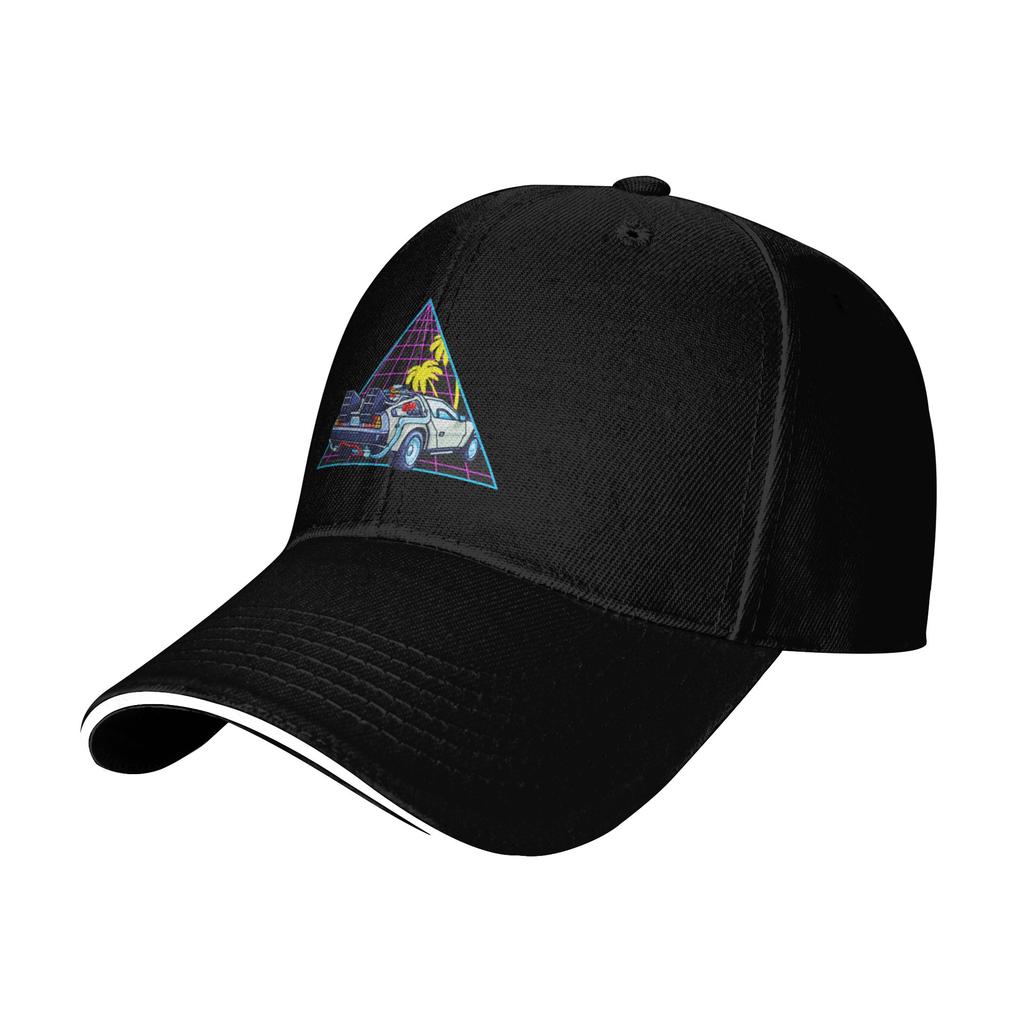 Fashion Back To the Future  DMC DeLorean  Curved Brim Baseball Cap Everyday Outings Cap For Women