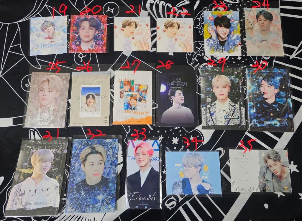 [USED] Jimin Postcard Photo Ticket BTS Korean Producer Goods