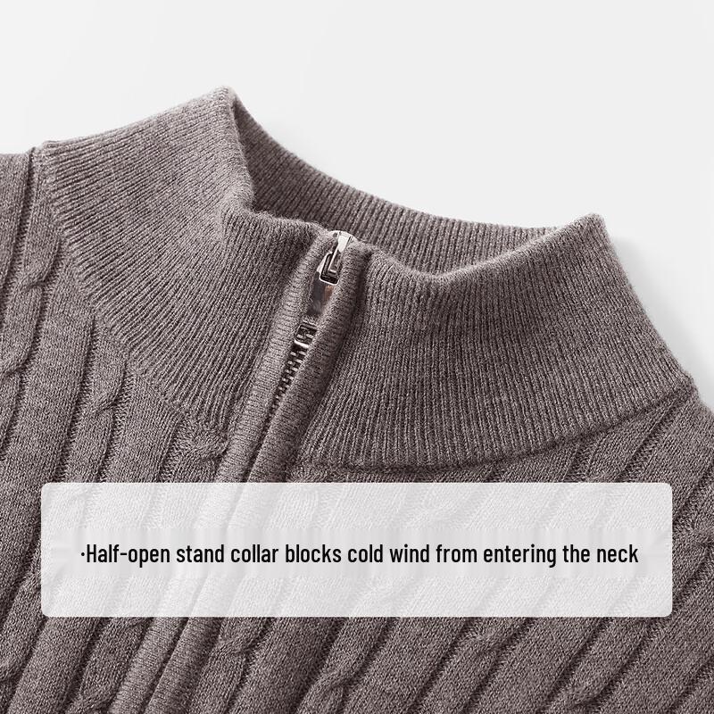 YEEHOO Children's Casual Wool-Blend Mock Neck Knit Sweater