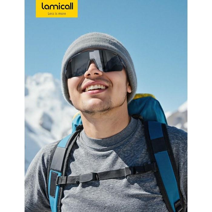 [Lamicall] Sports Sunglasses Polarized Lens - Black/Black