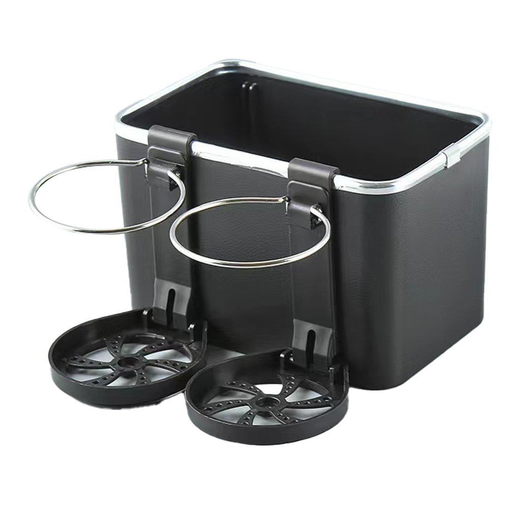 Auto Armlehnen Aufbewahrungsbox Faltbarer Wasserhalter Brieftasche Innen Khaki