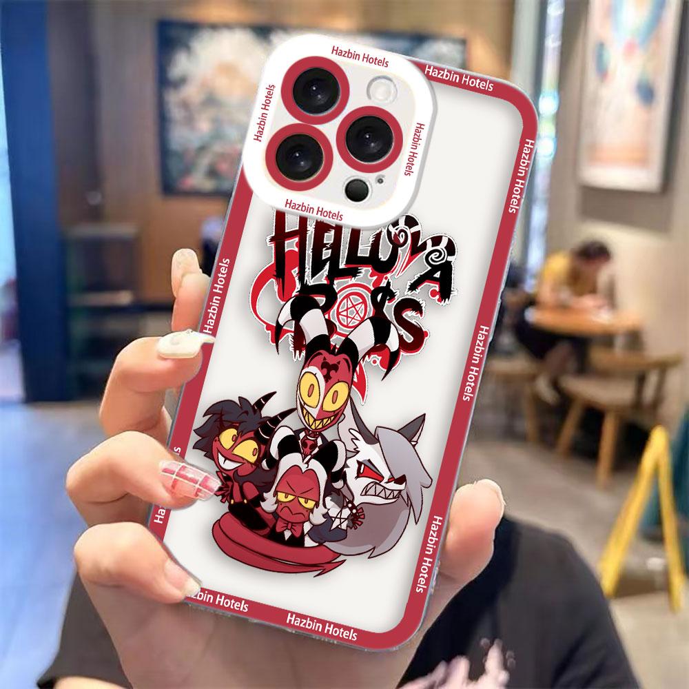 

Чехол для телефона с аниме H-Hazbin H-Hotels для Redmi K60 K40 14C 13C 13 12 12C 10 10C 10X 10A 9 9C 9T 9A 8 7 A1 A2 A3 A5 PLUS Прозрачный чехол Redmi K40