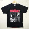 Charli XCX Sweat Tour 2024 T-Shirt Stil Größe Medium Schwarz Troye Sivan Rap vintage Gewaschen Stilvoll Dehnbar homme Vielseitig