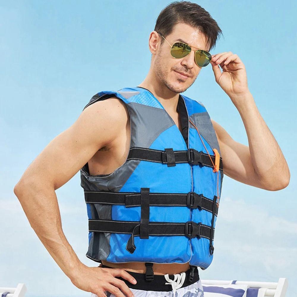 Safety Straps Adults Life Jacket Waterproof Aid Safety Jacket Water Sport Vest  Lifesaving