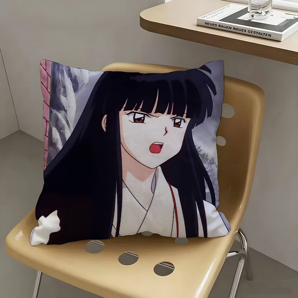 1pc Inuyasha Kikyo Pillow Case Fashion Square Pillowcase Bedroom Sofa Room Ins Decoration Leisure