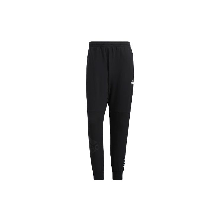 

Adidas Tiro Track Pants with Knit Print Cuffs Men Bottoms Black HI3279