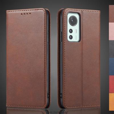 Manyetik Çekim Deri Kılıf Xiaomi 12 12X 12s Xiaomi Mi12 Kılıf Kapaklı Kılıf Cüzdan Telefon Çantaları Fundas Coque