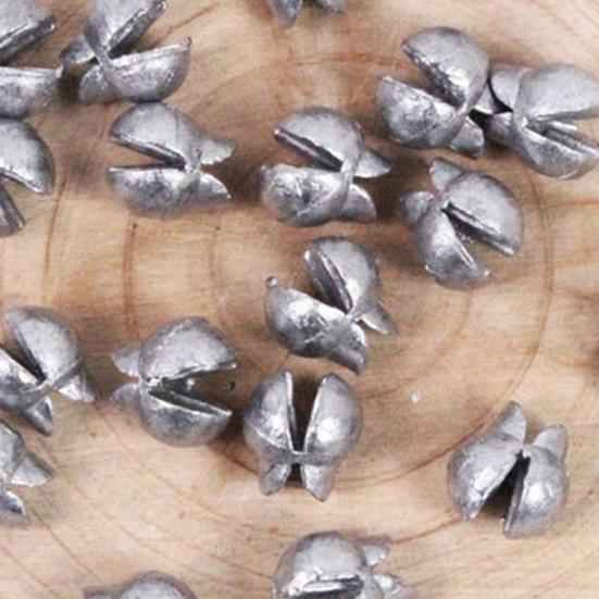 50/100 ks 0,5-2G kachnozobý kovový rybářský potápěč Heavy Duty Mořská voda Sladká voda Hluboký Drop Fishing Otevírací závaží korálek Ball Příslušenství pro venkovní rybolov