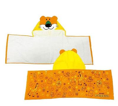 SK Japan Tabekko Animal Hooded Towel (Lion)
