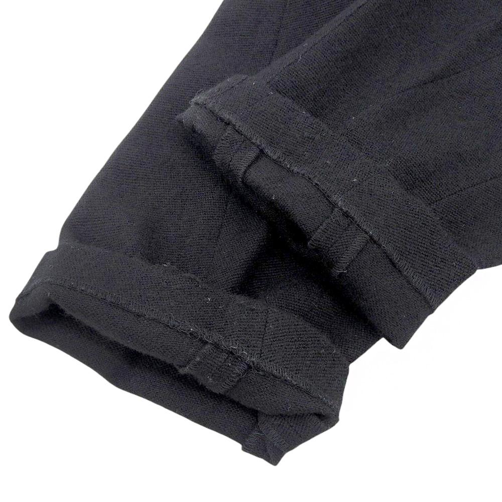 nude:masahiko maruyama Linen x Wool Center Press Pants Bottoms Men's Black 1 NH-1240 Bottoms 1 blackUsed