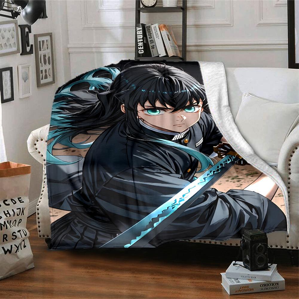 1 Stück Tokitou Muichirou Decke, Geschenk, für Männer und Frauen, Weiche Decke, Gut für Schlafsofa Couch Reisen, Leichte Flanelldecke