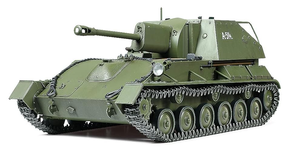 Tamiya 135 Military Miniature Series No.348 Soviet Army Self-Propelled Artillery SU-76M Plastic Model 35348
