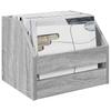 Vinyl Album Box 2 Pieces Sonoma Grey 38 x 30 x 29 cm