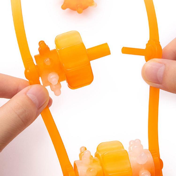 Ergonomischer Rückenstrecker & Massagegerät mit Gummirollenband