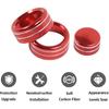 PIUGILH Air Conditioner Volume Tune Knob Cover Fit for Corvette C6 2007-2013 Interior Accessories,Aluminum Center Console AC Switch Knob Cover,3PCS