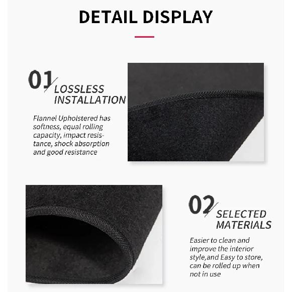 For Tesla Model 3/Y/3+ Car Front Rear Trunk Mat Pad Storage Box Non-slip Mats Dust-proof Flocking Fabric 2017-2024 Accessories
