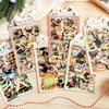 Mengmeng Black Cat Series Stickers – Cute Cartoon Cats for Journals, DIY Projects, 6 Styles