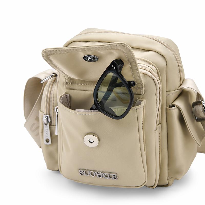 Water-repellent Nylon Bag Travel Shoulder Bag Women's Crossbody Bag Small Square Bag