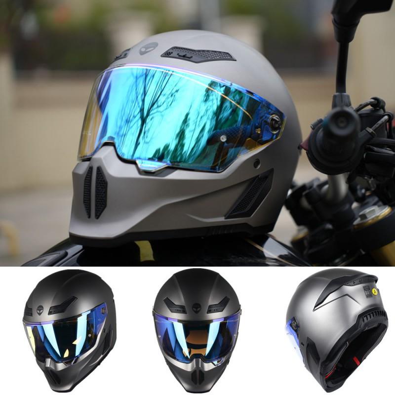 Retro Full Helmet Motorcycle Tail Wing Ventilation Bluetooth Position Four Seasons To Keep Warm