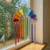 Rainbow Magic Wind Chime, Rainbow Magic In Sunlight, Magical Acrylic Hanging Ornament, Creative Colorful Window Sun Catcher Chime for Garden, Patio & 