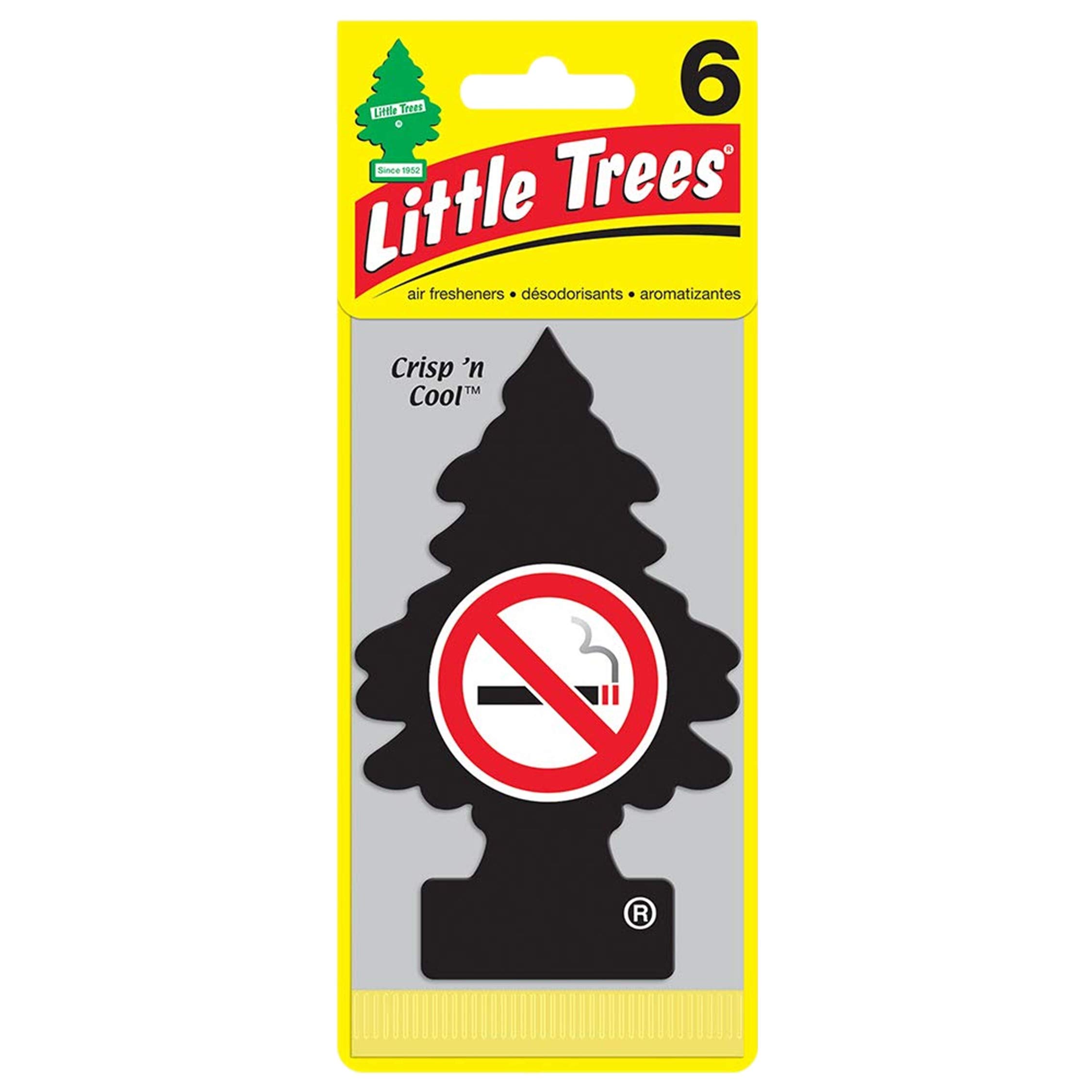 

Набор из 6 ароматизаторов Little Tree «Не курить»! LittleTree , Северное курение, Набор из 6 чёрный