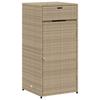VidaXL Armoire de rangement de jardin beige 55x55x111cm résine tressée 365562