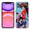 Rurouni Kenshin Anime Phone Case For Apple iPhone 12 13 Mini 11 14 15 Pro Max 7 8 Plus X XR XS SE 2020 2022 Black Silicone Case