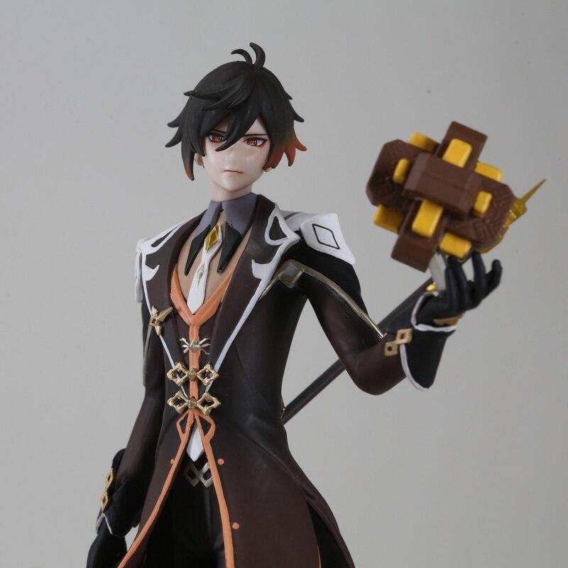 Genshin Impact Zhongli Anime Figure Gk Action Figures Statue Figurine Ornament 27cm Model Doll Pvc Desk Decoration Kids Toy Gift