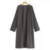 Trench en Coton Protection Solaire Femme Décontracté Manches Longues Robe Veste Cardigan d'Été Col en V