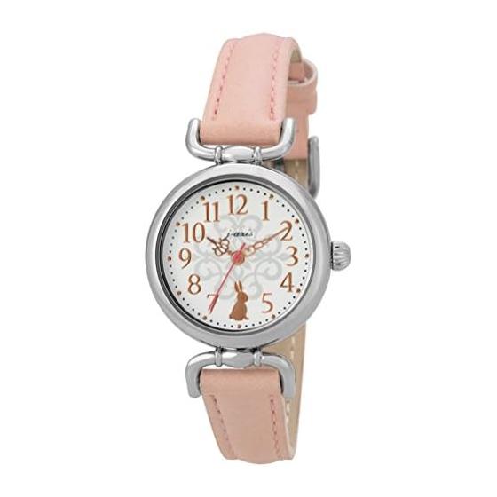 J-AXIS Watch Rabbit Antique Watch Animal Icon Retro HL194 Pink