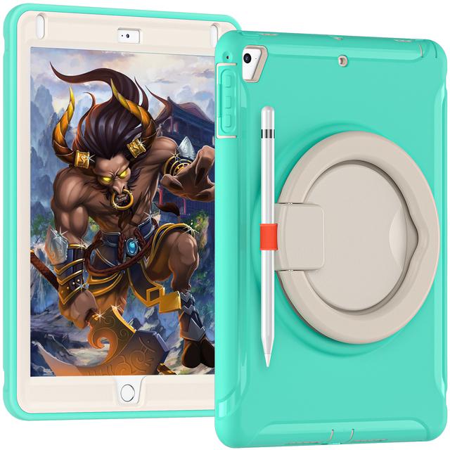 Heavy Duty Hand Armor Case For IPad 9.7 2017  Air 1 2 Shockproof A1474  A1822 A1893 Tablet Cover For IPad 5 6 Pro 9.7 2016