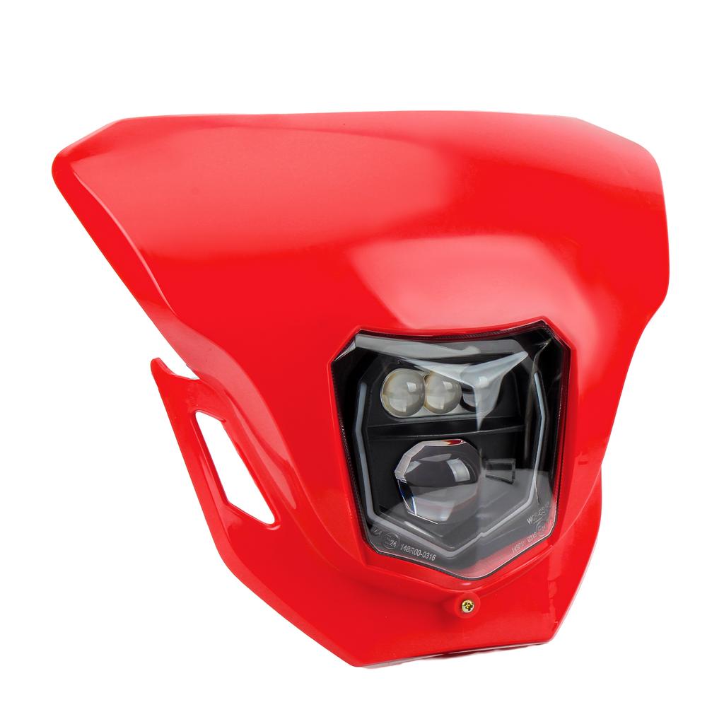 For KTM Enduro Motorcycle LED Headlight High Low Beam Lights Mask 125 150 200 250 300 350 450 500 Dirt Bike Motocross Headlamp