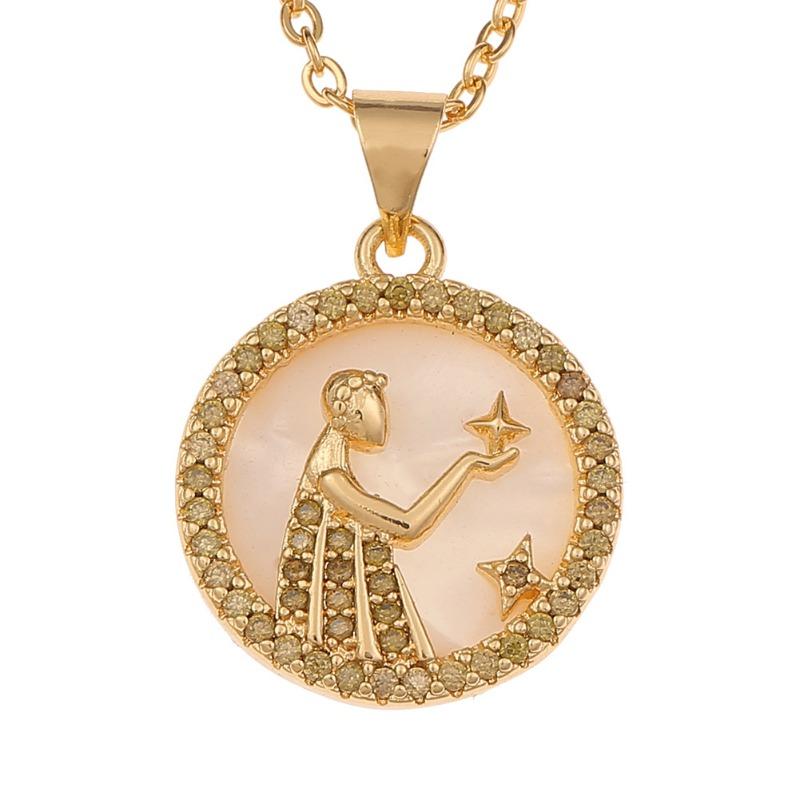12 constellation fritillary jewelry pendant niche style creative twelve constellation necklace
