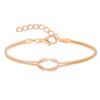 Love Knot Bracelets for Women 14K Gold Plated Dainty Snake Chain Infinity Bracelet Adjustable Stainless Steel Jewelry Gifts