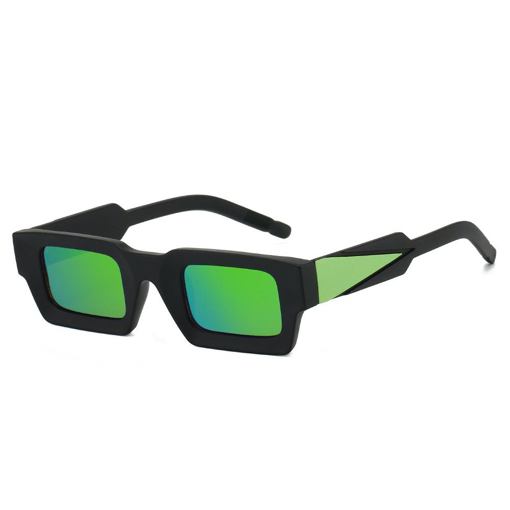 

JYL Retro Square Sunglasses UV400 Unisex Small Frame Reflect Lens / 6233 6233-C7 черный бин