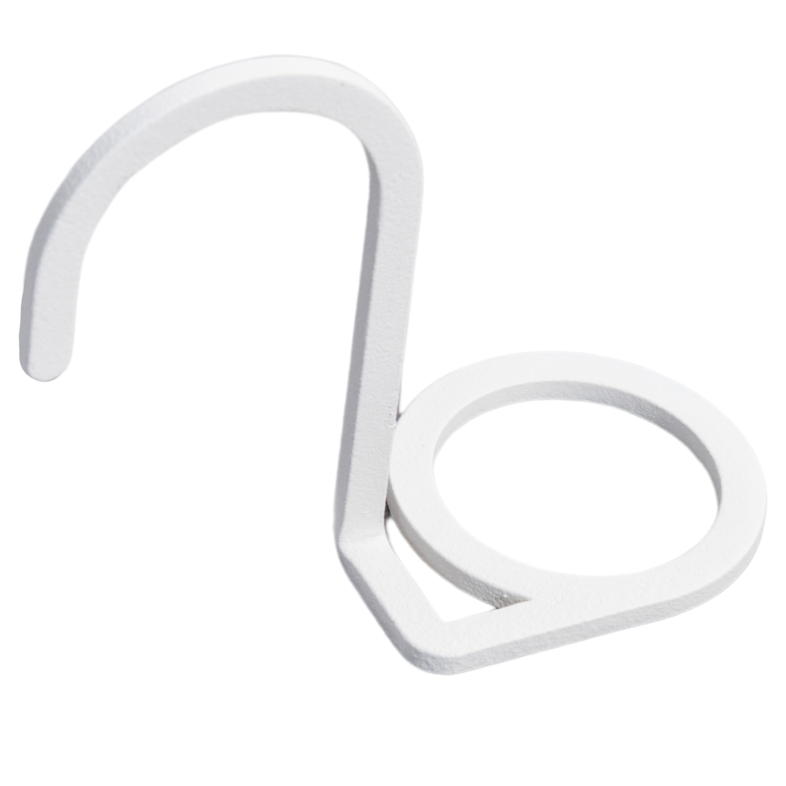 

белый нержавеющий подвесной держатель для шампуня MagoroLabo с одинарным крючком для подвешивания бутылок, плавающее хранилище для ванной TETUTO [Всегда красиво, сталь] [Сделано в Японии] белый