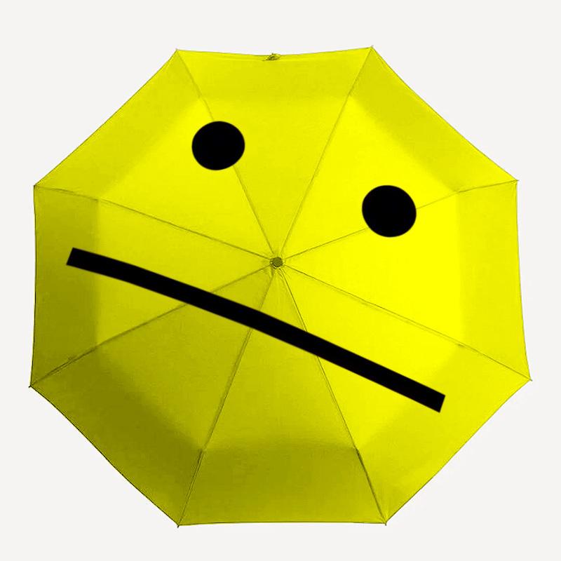 1pc Neutral Expression Icon Automatic Umbrella - Automatic Opening And Closing, Sturdy Iron Frame, Formal Occasions Yy251018172