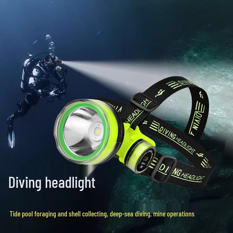 Strong Beam Rechargeable Diving Flashlight