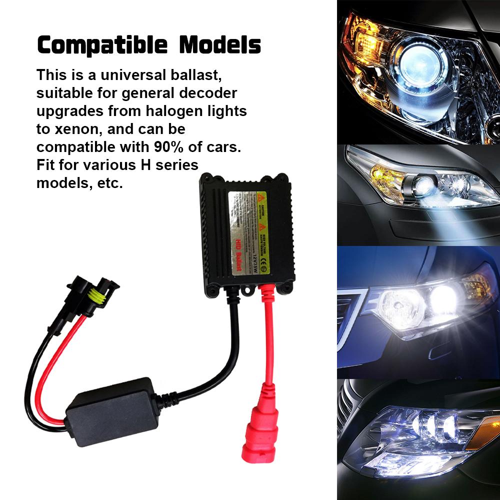 55W Ultra Thin Xenon Ballast Automotive Headlight Stabilizer Xenon Lamp Ballast Replacement for H Series