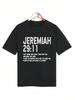 Unisex's Casual Loose Short Sleeve T-Shirt With Printed Text