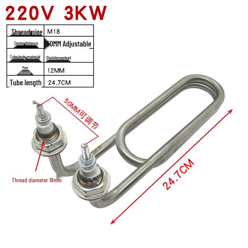 Double U-Shaped Bent Hair Heating Tube Noodle Cooker/Steamer Pot, 220V/380V, 3KW/4KW