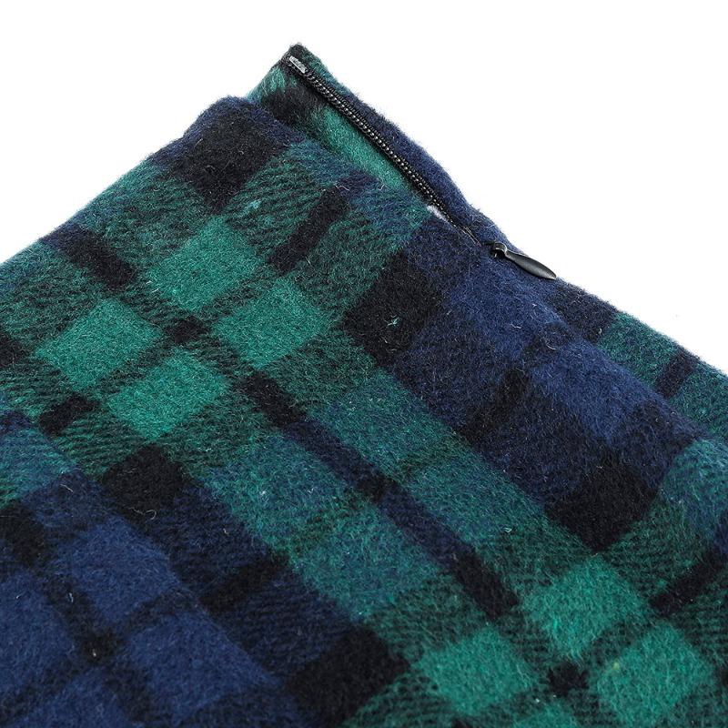 JKASHDK Gonne Casual Estive Primaverili da Donna con Stampa a Quadri
