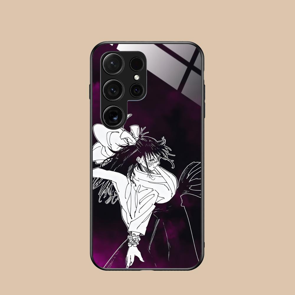 JJK Utahime Iori Glass Mobile Phone Case for Samsung Galaxy S26 S25 S24 S23 S22 S21 S20 Note20 Plus FE Ultra Colorful Cover