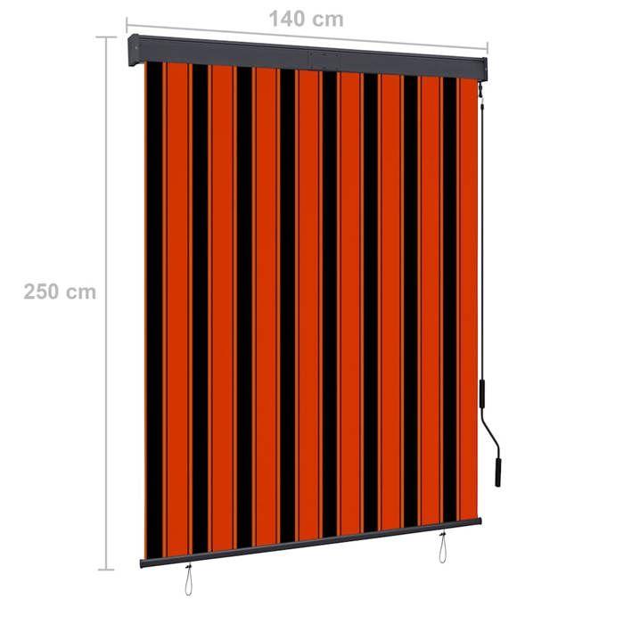 VidaXL Store Roulant d'Extérieur Auvent Rétractable Vertical Balcon Jardin Pergola Terrasse Patio Blocage des UV 145972